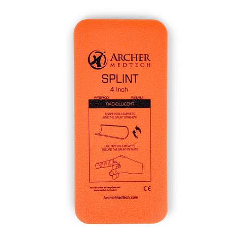 Universal First Aid Finger Splint -2" x 4.5" Moldable Aluminum Finger – Archer MedTech