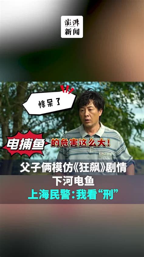 父子俩模仿《狂飙》剧情下河电鱼，上海民警：我看“刑”_凤凰网视频_凤凰网