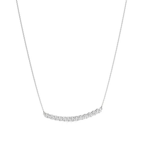 Radiant Elegance Diamond Bar Necklace – WAHE