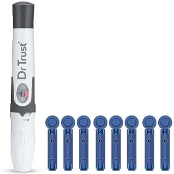 Dr Trust USA Lancing Device Pen & 50 Round Lancets (Compatible for use ...