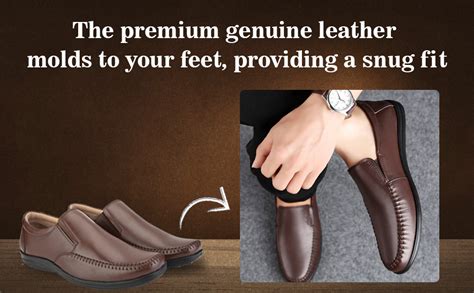 Buy FENTACIA Coffee Leather Moccasin Formal Shoes for Men - 6 UK at ...