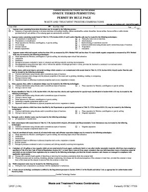 California Waste Treatment Process Form - Blank Fillable Template ...