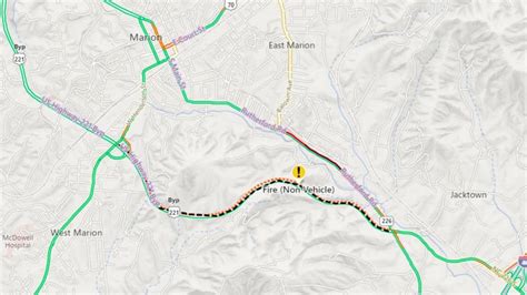 NCDOT: Highway in McDowell County shut down due to roadside fires
