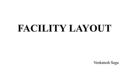 Image result for Types of Facility Layout