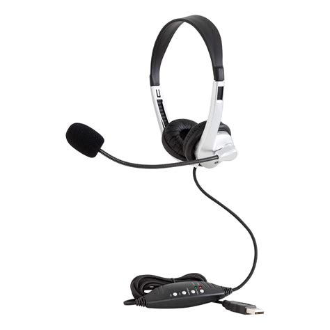 USB Stereo School Headset Headphones w/Boom Microphone Pack of 10 ...