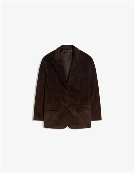 Corduroy blazer - Women | Bershka