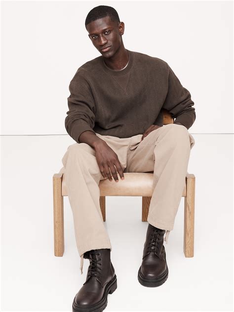 Texture French Terry Sweatshirt | Banana Republic