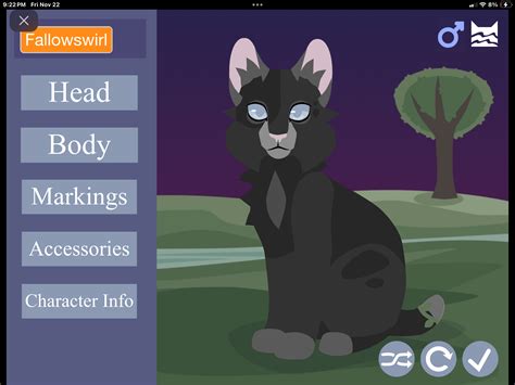 Warrior Cats Creator Game by IcyTea