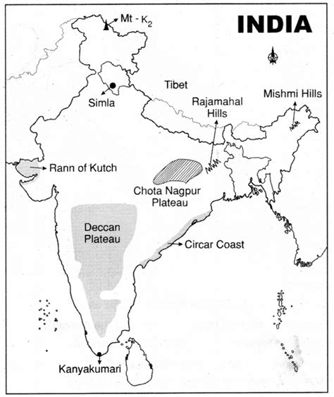 ts scert 10th class social Lesson 1 India Relief Features