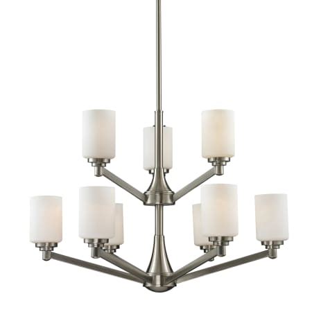 Z-Lite 410-9 Montego 9 Light 2 Tier Chandelier with Matte Opal Shade ...