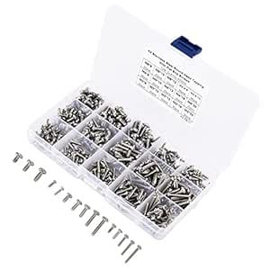 Screw Assortment Kit, M2.6 M3 M4 M5 Round Head Screws High Strength ...