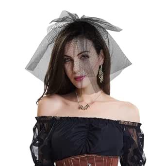 CHIC DIARY Fascinators Hats for Women Birdcage Veil for Bride Party ...