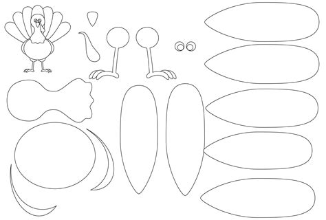 Turkey Face Printable - Printable Word Searches