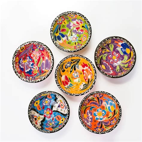 Amazon.com: BCS Ceramic Pinch Bowls Set of 6, Small Bowls for Dipping ...