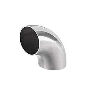 uxcell Stainless Steel 304 Pipe Fitting Long Radius 90 Degree Elbow ...
