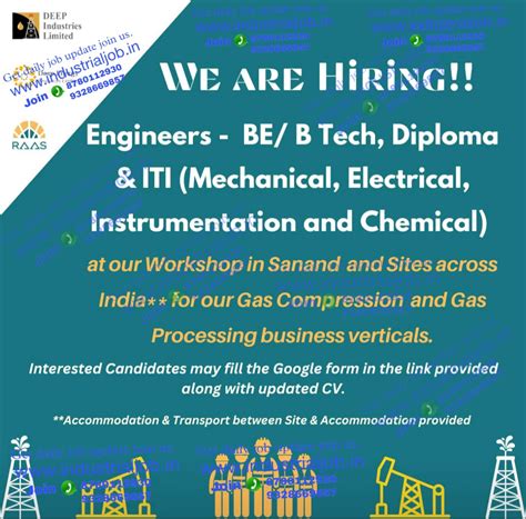 Deep industries Limited Oil and Gas Job vacancy for Mechanical ...