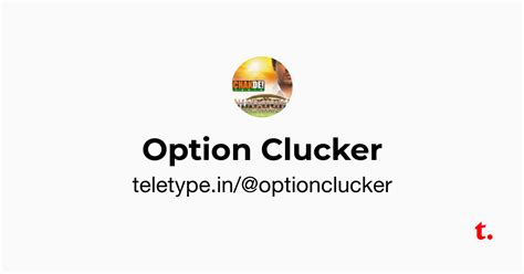 Option Clucker — Teletype