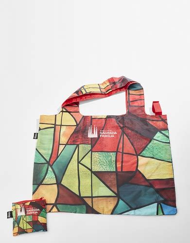 Foldable bag with print of the stained-glass windows of the Sagrada ...