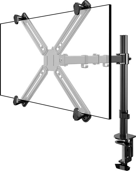 Buy Pholiten Single Monitor with Non VESA Adapter, Single Monitor Arm ...