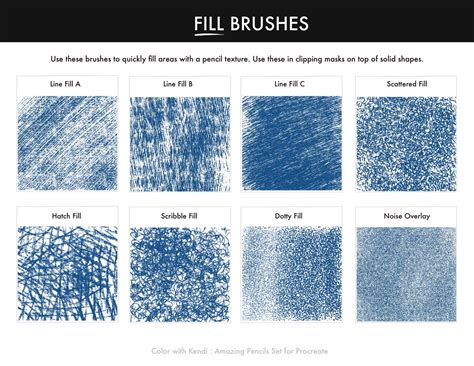 Pencils Brush Pack for Procreate — Color with Kendi: Procreate ...