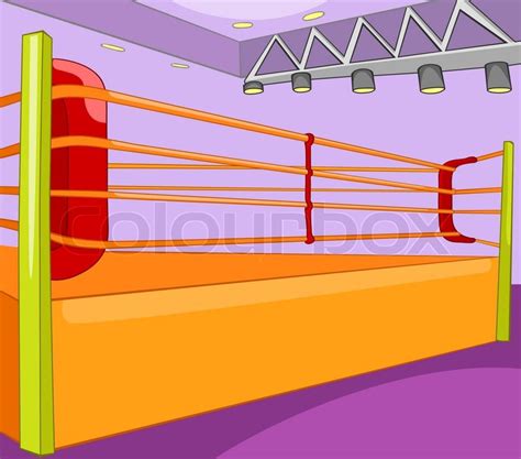 Boxing Ring. Cartoon Background. ... | Stock vector | Colourbox