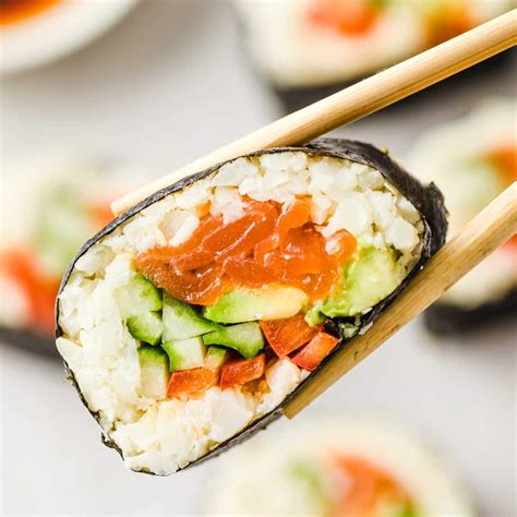 Low Carb Keto Sushi Rolls (cauliflower rice) – Sugar Free Londoner