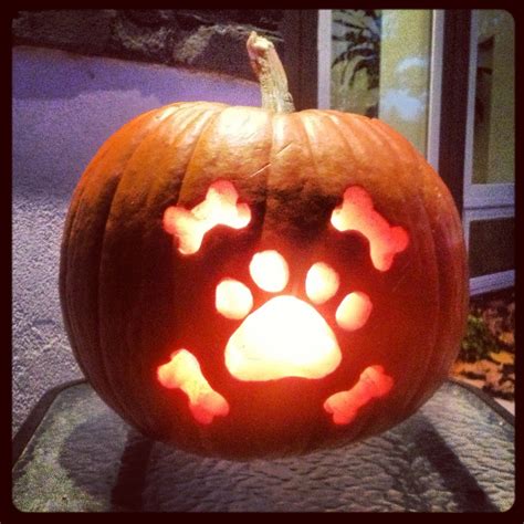 Simple Dog Pumpkin Carving
