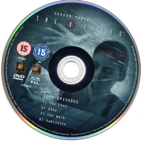 Sticker de X files saison 3 DVD 2 - Cinéma Passion