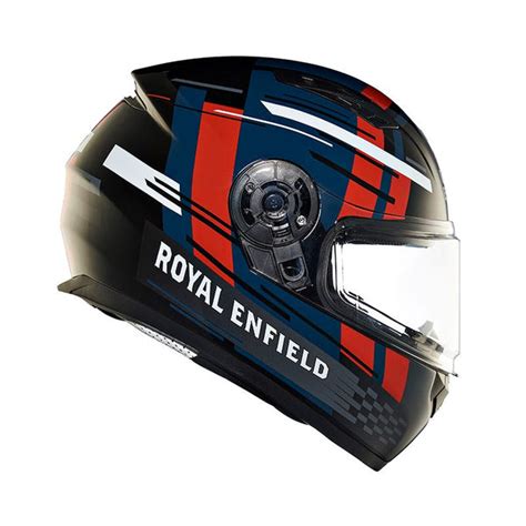 Royal Enfield Lightwing Array Gloss Black Red Helmet– Moto Central