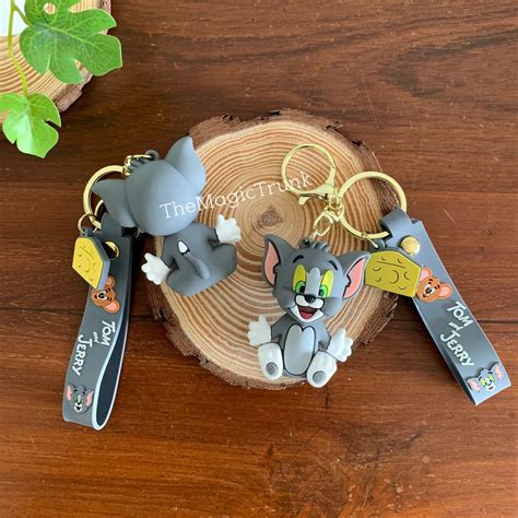 Tom & Jerry Keychain with Charm ( 2 pc ) – The Magic Trunk