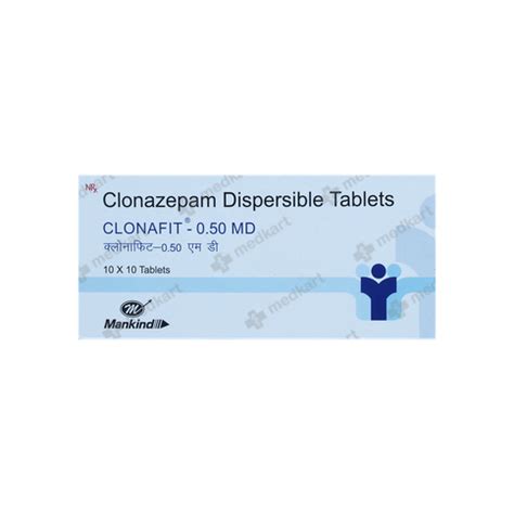 CLONAFIT 0.5MG MD TABLET 10'S : View Price, Combination and ...