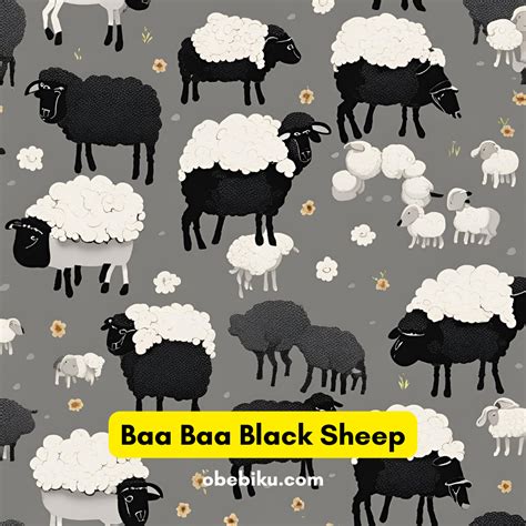Baa Baa Black Sheep Lyrics - Obebiku