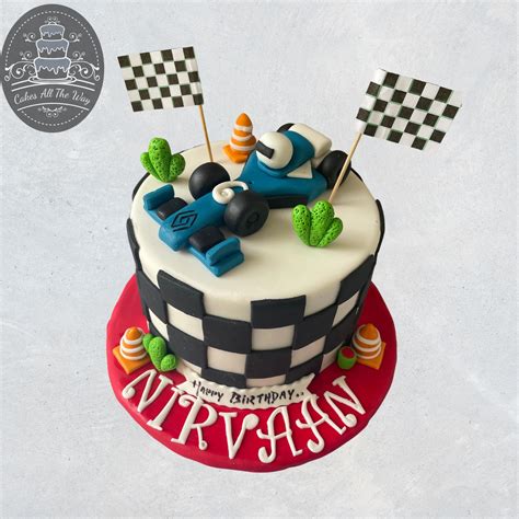 Racing Car Theme Cake – Cakes All The Way