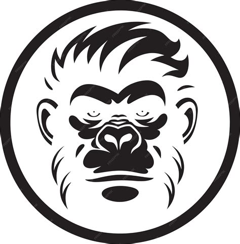 Monkey and Gorilla Shadows Vector Symphony | Premium AI-generated vector