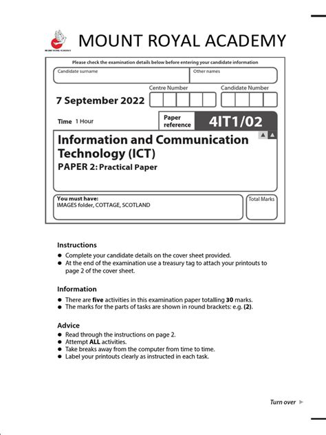 Image result for Model Paper ICT