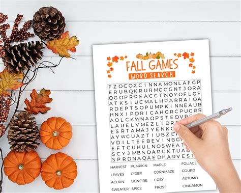 Image result for Fall Word Search