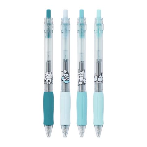 Keybo Gel Ink Pen 4pcs/set with new grip(NONGFU SPRING) - SCOOBOO - KEYBO