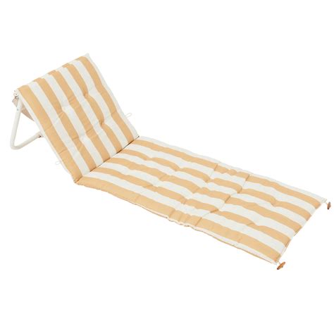 Reclining Beach Chair | Mango Bay Golden Mustard Stripe – SUNNYLiFE AU