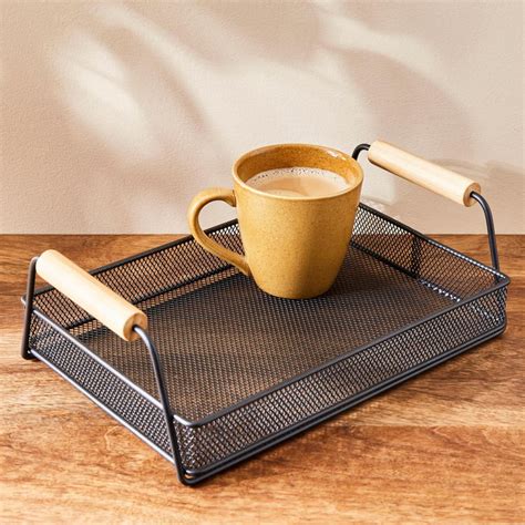 Buy Chef Special Iron and Bamboo Serving Tray - 30.3x21cm from Home ...