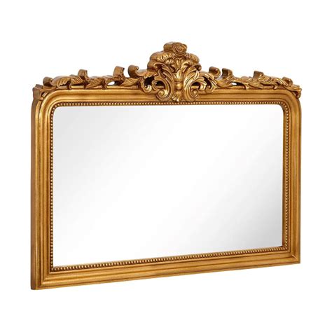 Hamilton Hills 30x40 Vintage Gold Mirror | Antique Arched Wall Decor