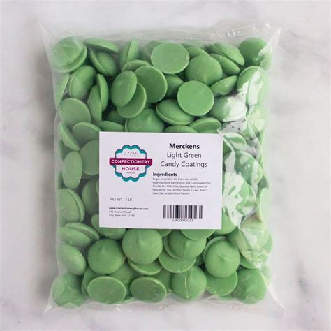 Merckens Light Green Chocolate Melts | 1 Pound Bag | Melting Chocolate ...