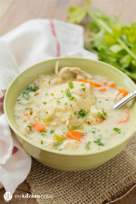 Chicken Dumpling Soup plus a Recipe Video - My Kitchen Craze