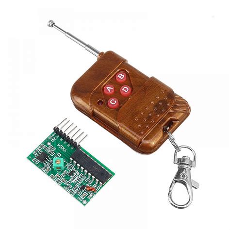 4 Channel Wireless Four Button RF Remote Control Transceiver Module ...