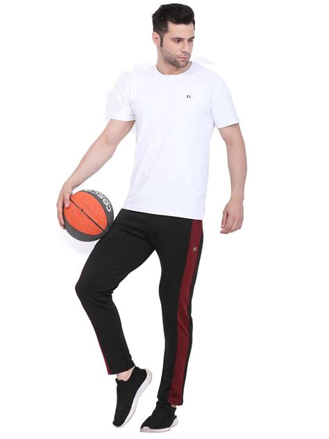 Lexon | Lycra Stretchable | Regular Fit | Stripe | Joggers Track Pant ...