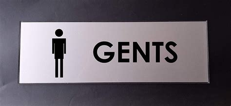 SIGNOOGLE Gents Restroom Toilet Washroom Trail Room Dressing Acrylic ...