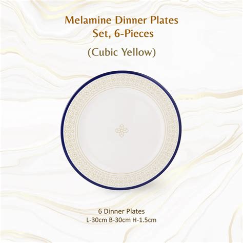 Stehlen Dinnerware, Pure melamine, Vintage, 6 Piece Dinner Plate, Mela
