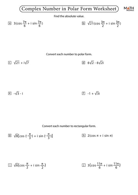 Image result for Precalculus Complex Numbers Worksheet