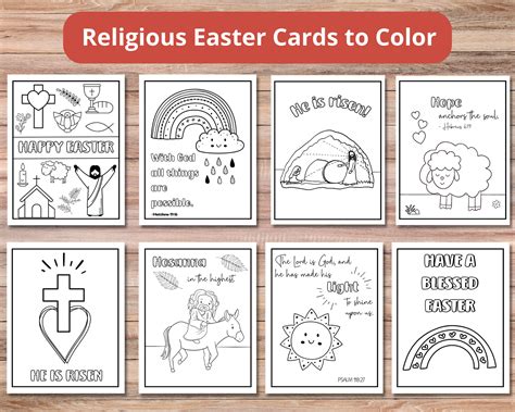 Printable Easter Cards To Color | Religious Easter Cards throughout ...