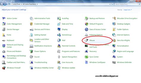 Image result for Mouse Control Panel Settings