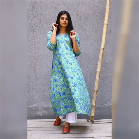Dhriti phulkari Cotton Kurta – Kameez.co